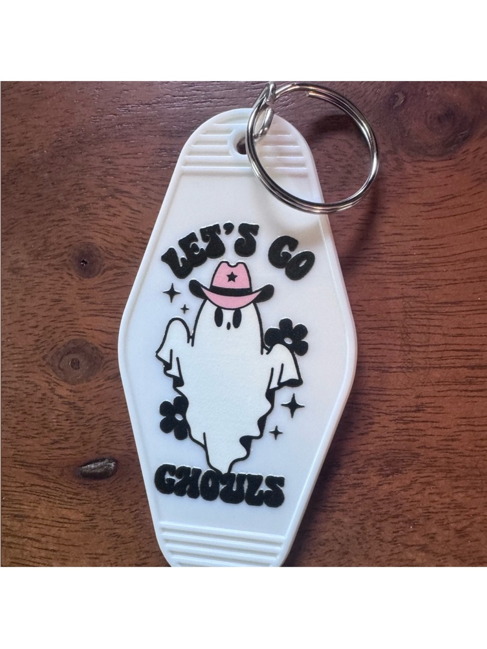 3/$9 Let's Go Ghouls Ghost Motel
Keychain White